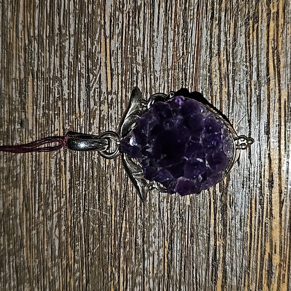 NEW Amethyst cluster pendant - Picture 6 of 6